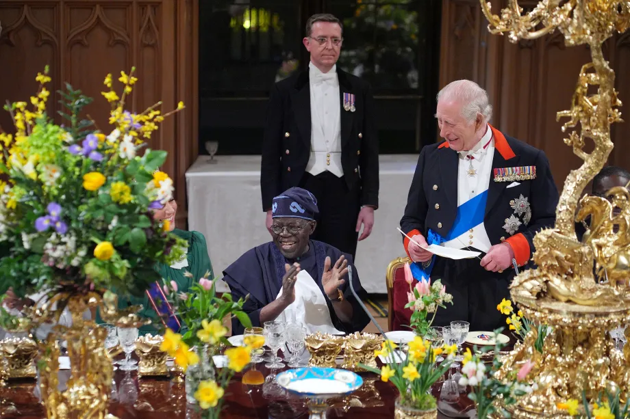 Bola Tinubu and King Charles III at Windsor Castle during the Nigerian president’s official visit to the UK. © Royal Collection Enterprises Limited 2026 / Royal Collection Trust