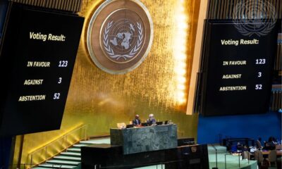 Copyright @nbcnews-The U.N. General Assembly Hall on Wednesday after the vote on a resolution declaring the trafficking of enslaved Africans “the gravest crime against humanity.”Manuel Elías / U.N. Photo