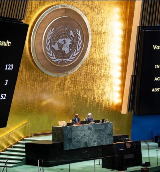 Copyright @nbcnews-The U.N. General Assembly Hall on Wednesday after the vote on a resolution declaring the trafficking of enslaved Africans “the gravest crime against humanity.”Manuel Elías / U.N. Photo