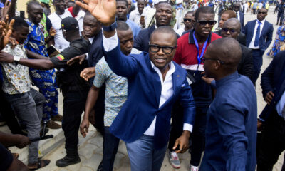 Romuald Wadagni campaigning in Cotonou, Benin, last month. He has been declared the country’s new president according to provisional results. Credit: Charles Placide Tossou/Reuters (via The New York Times)