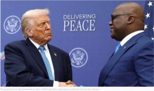 Dec. 20025- D.Trump and F. Tshisekedi Signing a Treaty of Peace