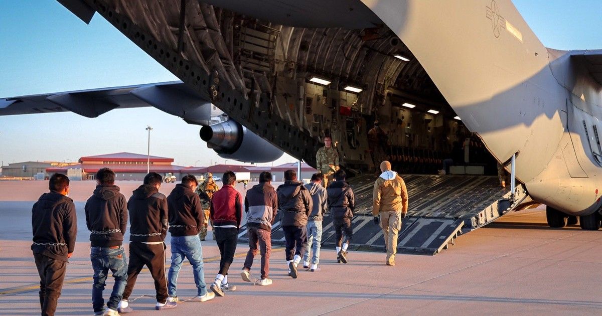 US Deportees Boarding Cargo Source: @BusinessInsideAfrica